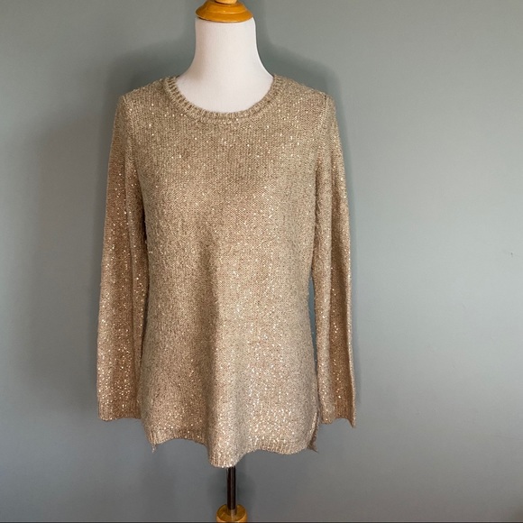 Calvin Klein sweater with gold sequin details